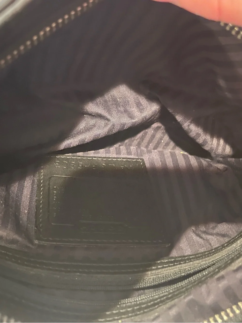 Coach Black Pebbled Leather Shoulder Bag